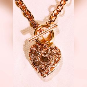 Rose gold tone Guess necklace